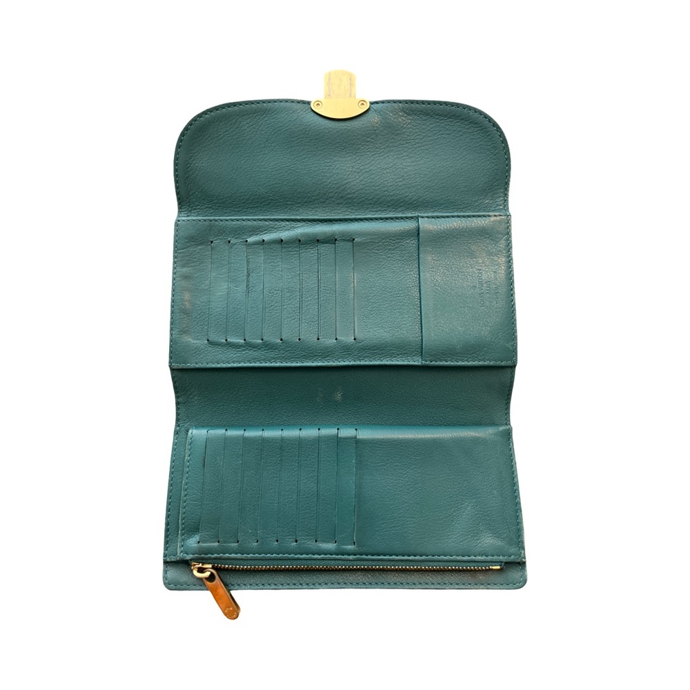 Louis Vuitton Mahina Amelia Wallet Teal Perforated Monogram Leather - Picture 7 of 15